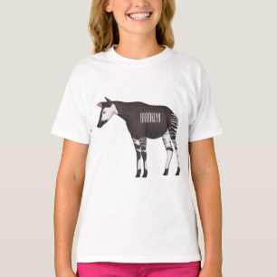 Okapi cartoon illustration T-Shirt