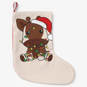 Okapi Christmas Winter Animals Holiday Okapis Small Christmas Stocking