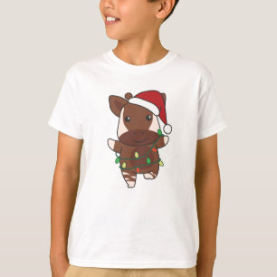 Okapi Christmas Winter Animals Holiday Okapis T-Shirt