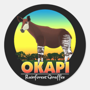 Okapi Classic Round Sticker
