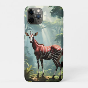 Okapi In The Rainforest (Zebra Giraffe), Case-Mate iPhone Case