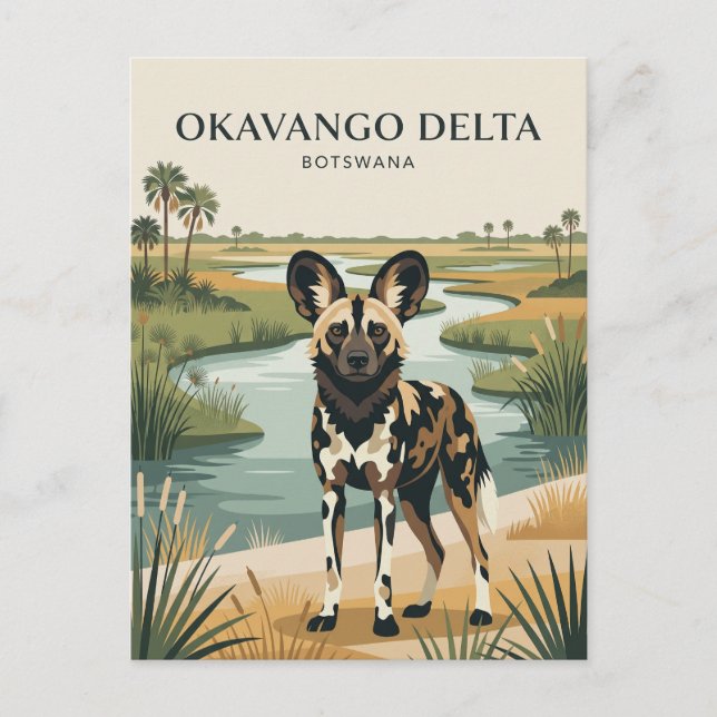 Okavango Delta Botswana Postcard (Front)