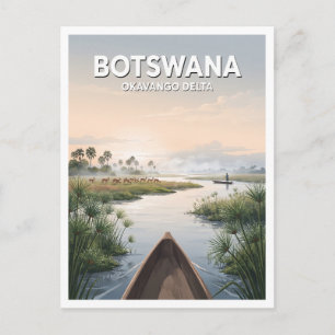 Okavango Delta Maun Botswana Travel Gift Postcard