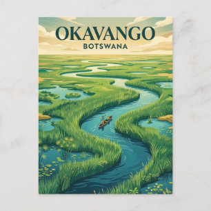 Okavango Delta, Maun, North-West Postcard