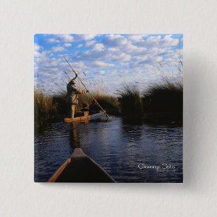 Okavango Delta Photo 15 Cm Square Badge