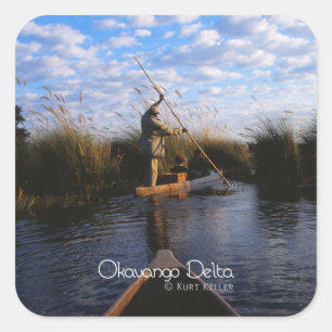 Okavango Delta Square Sticker