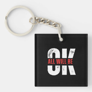 okay Acrylic Keychain