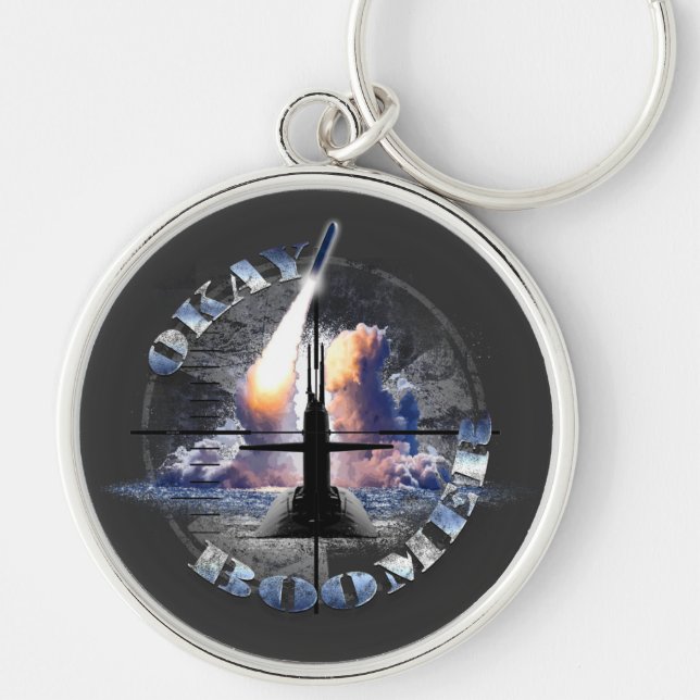 OKAY BOOMER US Navy Nuclear Sub Force Magnet Keych Key Ring (Front)