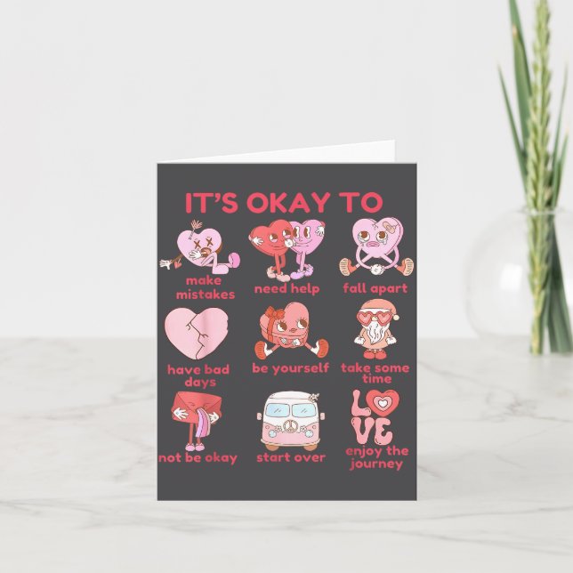 Okay Mental Health Valentines School Card (Front)