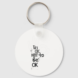 Okay To Not Be Okay Hand Suicide Prevention Awaren Key Ring