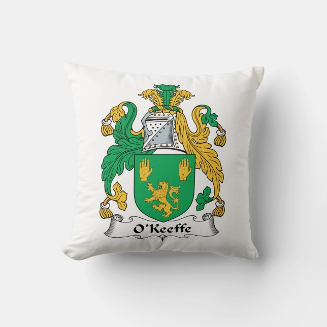 O'Keefe Family Crest Cushion (Front)