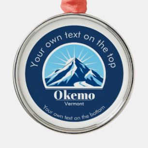 Okemo Colorado ski resort medal Metal Tree Decoration