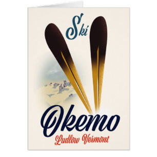 Okemo Ludlow Vermont ski poster