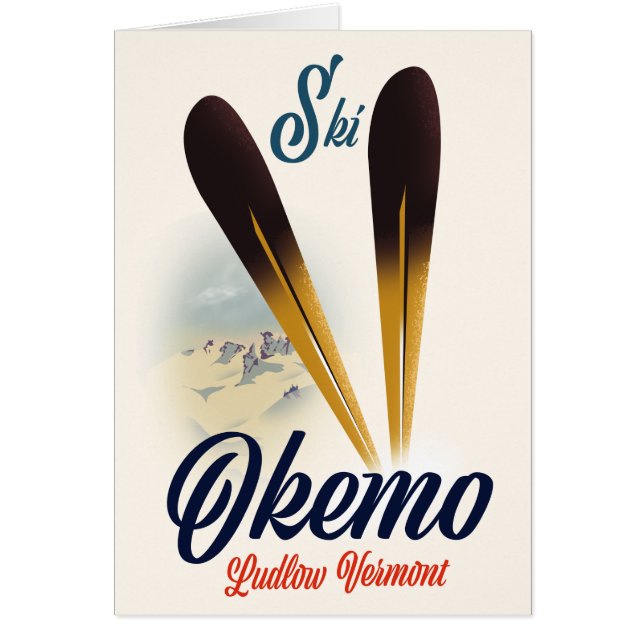Okemo Ludlow Vermont ski poster (Front)