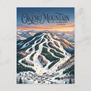 Okemo Mountain Vermont Postcard