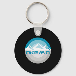 Okemo Mountain Vermont Retro Vintage Snowboard Ski Key Ring