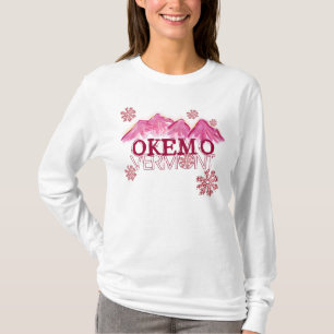 Okemo Vermont pink theme mountain hoodie T-Shirt
