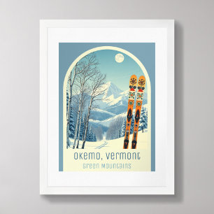 Okemo Vermont ski resort mountain Poster