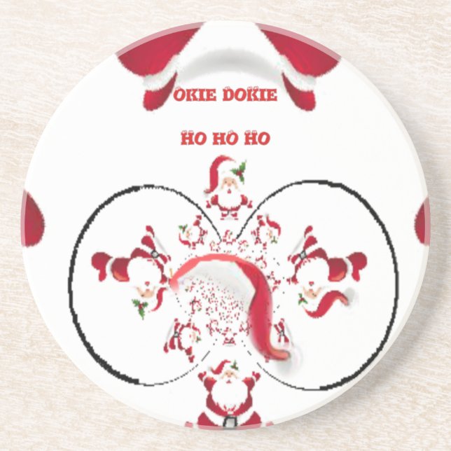 Oki Dokie Santa! Coaster (Front)
