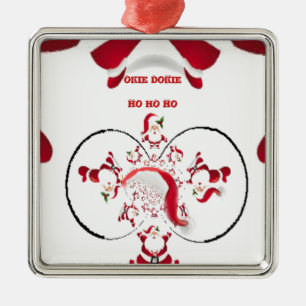 Oki Dokie Santa! Metal Tree Decoration