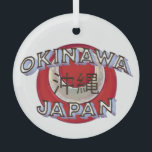 Okinawa Japan Glass Round Ornament<br><div class="desc">Show off your love of Okinawa with the wonderful round,  glass ornament.</div>