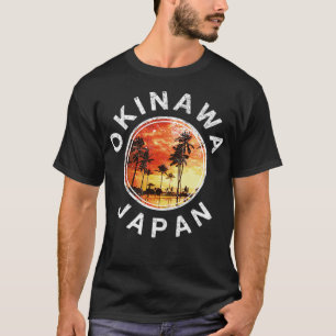 Okinawa Japan Vintage Retro Sunset  T-Shirt