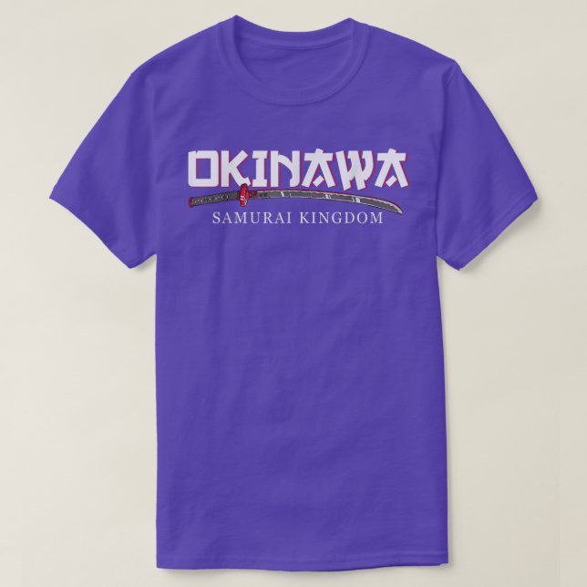 Okinawa Samurai Kingdom Japan Culture Kanji  T-Shirt (Design Front)