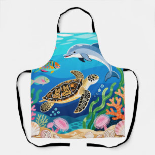 Okinawa Sea Life Apron
