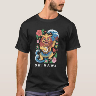 Okinawa Shisa Guardian Lion Japan Folk Souvenir De T-Shirt