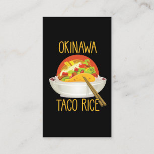 Okinawa Taco Rice japanese Kitchen Japan Foodie Business Card