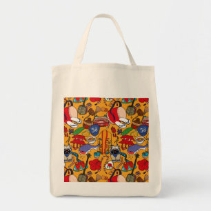 Okinawa theme uchina illustration tote 沖縄 bag