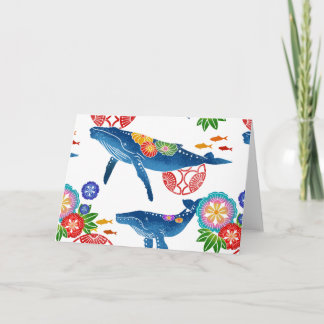 okinawan bingata style pattern art card