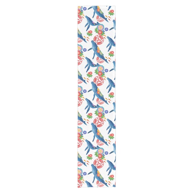 okinawan bingata style pattern table runner (Front)
