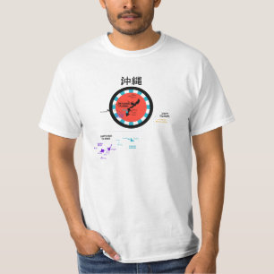 Okinawan Islands Map T-Shirt