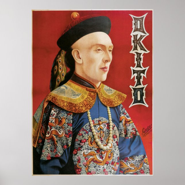 Okito ~ Oriental Magician Vintage Magic Act Poster (Front)