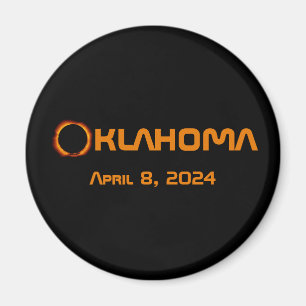Oklahoma 2024 Total Solar Eclipse Magnet