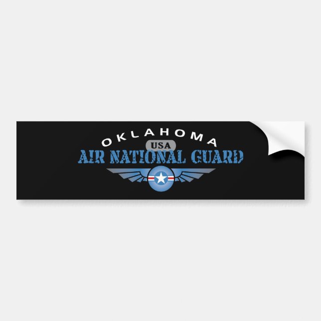 Oklahoma Air National Guard Bumper Sticker (Front)