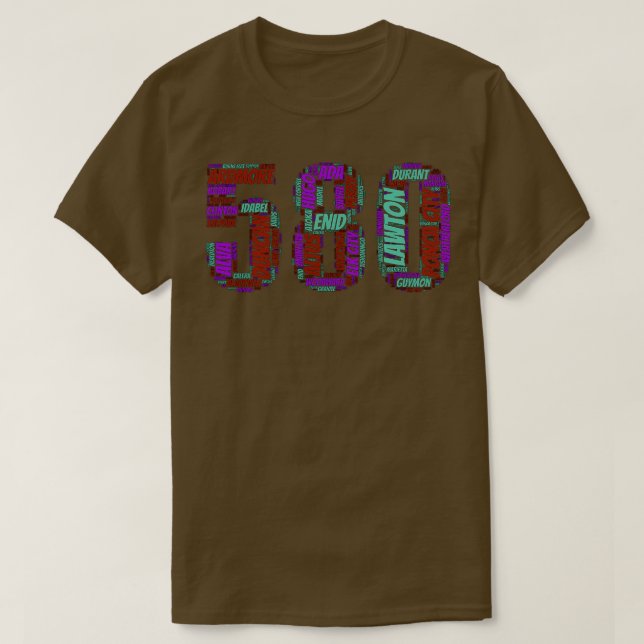 Oklahoma and the 580 T-Shirt (Design Front)