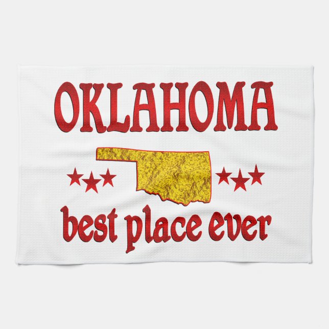 Oklahoma Best Tea Towel (Horizontal)