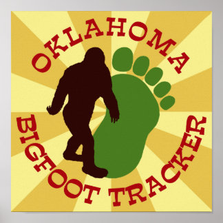 Oklahoma Bigfoot Tracker Poster