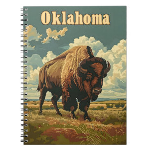 Oklahoma Bison Vintage  Notebook