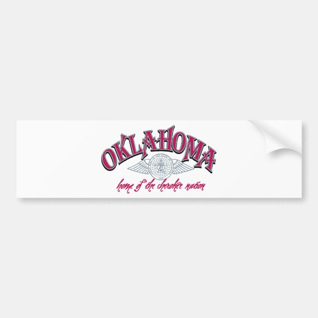 Oklahoma Bumper Sticker (Front)