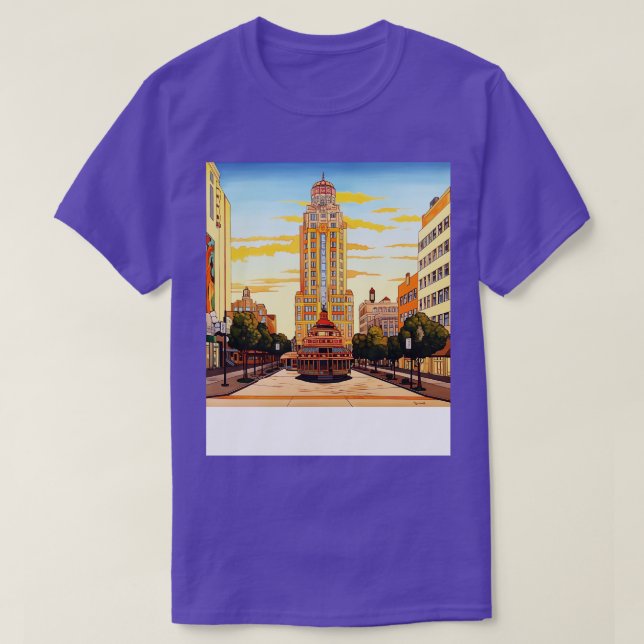 Oklahoma City drawing T-Shirt (Design Front)