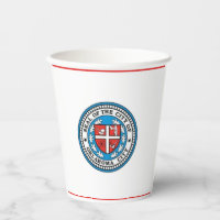 Oklahoma City flag paper cups