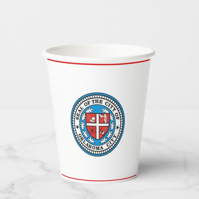 Oklahoma City flag paper cups (Front)