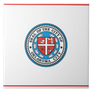 Oklahoma city flag tile