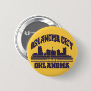 Oklahoma City,Oklahoma  6 Cm Round Badge