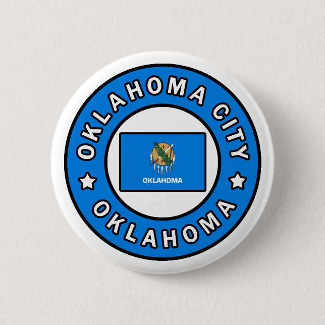 Oklahoma City Oklahoma 6 Cm Round Badge (Front)