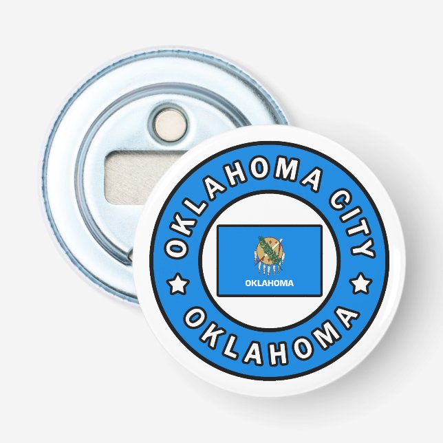 Oklahoma City Oklahoma Bottle Opener (Front)