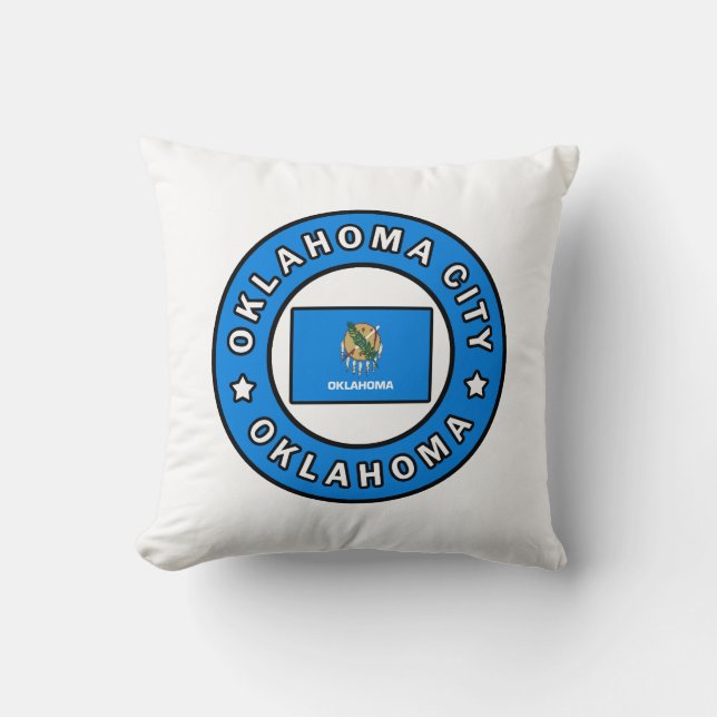 Oklahoma City Oklahoma Cushion (Front)